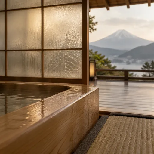 Can you see Mount Fuji from Hakone during a luxury ryokan stay ?