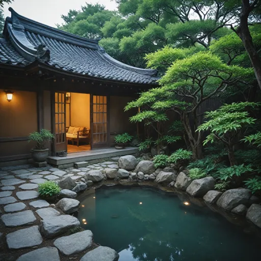Experience refined serenity: luxury ryokan with garden view for an unforgettable Japanese retreat