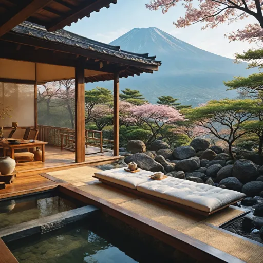 Elegant ryokan near Mt Fuji with serene views and refined onsen stays