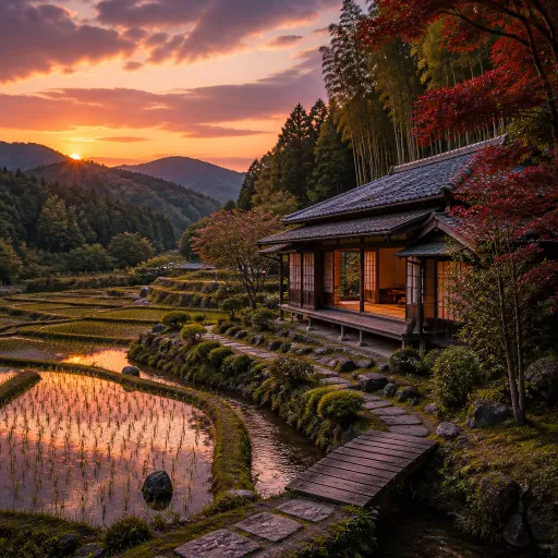 Kyoto countryside retreats for refined stays in traditional Japanese inns