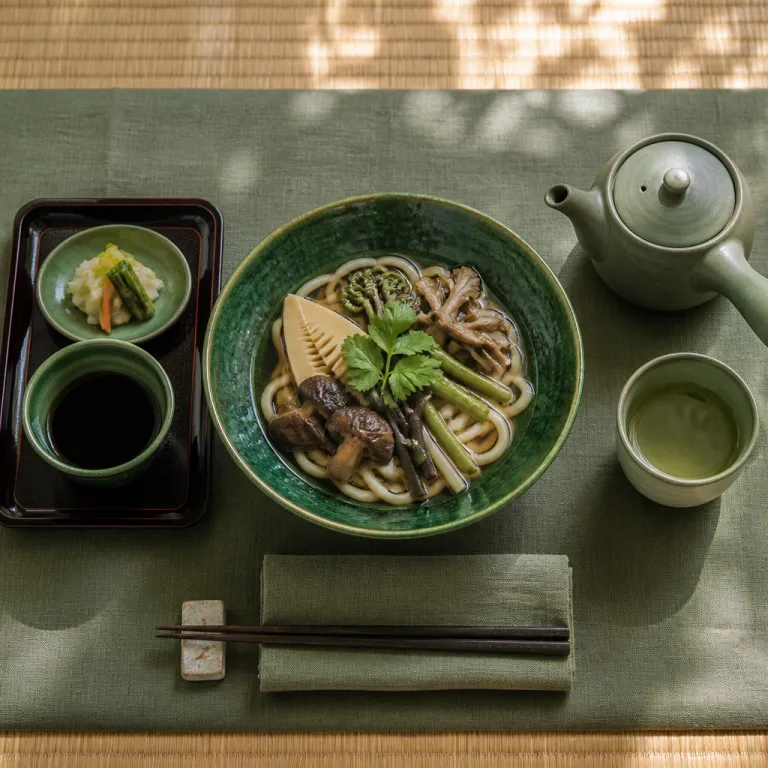 Savoring sansai udon in luxury ryokans: where mountain flavors meet refined hospitality