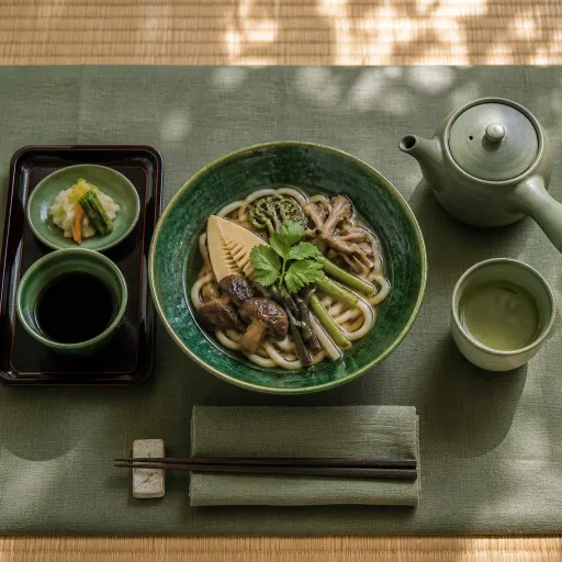Savoring sansai udon in luxury ryokans: where mountain flavors meet refined hospitality